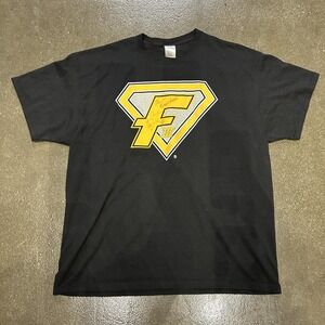 The Franchise Shirt Mens 2XL Black Jerzees F Logo Quote Graphic Tee T-Shirt